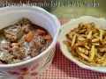 Carbonade flamande Cookeo, un plat mijoté et tendre, servi avec des frites dorées. Un délice réconfortant.