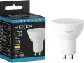 Żarówka LED MEXEN GU10, 7W, 735 lumenów, ciepłe światło. Noryl w obudowie zapewnia trwałość.