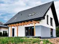 Nowe, gotowe domy pod klucz do 150 tys. z nowoczesną pergolą i dużymi oknami. Idealne dla Twojej rodziny.