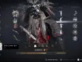 Postać w zbroi z maską demona, menu gry Ghost of Tsushima tryb legend. Poziom 69, wyposażenie i umiejętności.