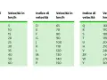 Tabelle indici di velocità per gomme v. Mostra corrispondenza tra codici (A1-C, D-P, Q-Y) e velocità massime in km/h.