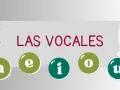 Las vocales a, e, i, o, u en círculos de colores, listas para la lectura.