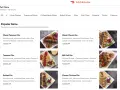 Explora los diferentes tipos de menú de DoorDash, con platos populares como Waziri Tandoori Din y Classic Chicken Din.