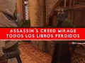 Basim busca los libros perdidos en Assassin's Creed Mirage. Un hombre con barba y túnica verde le habla en una habitación con estanterías.