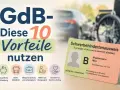 GdB-Vorteile nutzen: Steuerliche Entlastung, mehr Mobilität, besserer Schutz am Arbeitsplatz, Bürgergeld, Rente & Alltag. Schwerbehindertenausweis mit Zusatzurlaub.