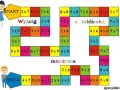 Plansza do gry "Wyścig z tabliczką mnożenia", która pomoże dziecku zrozumieć, jak wytłumaczyć dziecku mnożenie.