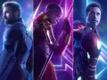 Kapitan Ameryka, Okoye i Iron Man - kluczowi bohaterowie w filmie "Avengers: Wojna bez granic obsada".