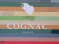 BNIC COGNAC FRANCE: die Region, woraus wird Cognac gemacht, mit einer weißen Umrisskarte.