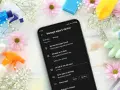 Handy Speicher voll: 79 GB von 494 GB belegt. Zeit für eine digitale Frühjahrsputz-Aktion mit Blumen und Reinigungsmitteln.