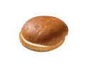 Złocista bułka brioche, idealna do burgerów, z delikatnym wnętrzem i lekko chrupiącą skórką.