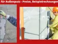 Außenputz wird aufgetragen. Informieren Sie sich über die verputzen Kosten, Preise und Tipps für Ihr Haus.