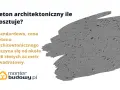 Szary beton architektoniczny z widocznymi porami i tekstem informującym o cenie.