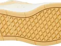 Suela de zapatilla Vans con patrón de rombos y logo blanco. Ideal para tu guía de tallas Vans.