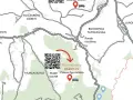 Mapa z zaznaczonymi drogami, miejscowościami (Zakopane, Bukowina Tatrzańska) i alternatywnym parkingiem.