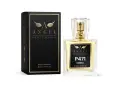 Elegancki perfum 30 ml marki Angel, P471 Unisex, w szklanym flakonie z atomizerem i czarnym, złotym pudełkiem.