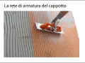 Applicazione della rete di armatura per cappotto nanotecnologico Mapei con spatola dentata.