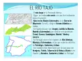 Mapa del río Tajo, mostrando por dónde pasa el tajo en España y Portugal, desde su nacimiento hasta Lisboa.