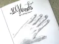 Szkic dłoni, część projektu "The 100 Hands". Jak narysować rękę krok po kroku.