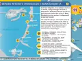 Mappa del servizio integrato Chioggia-Lido S. Maria Elisabetta, con traghetto e bus che collegano le isole della laguna.