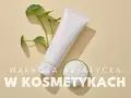 Biała tubka kosmetyku i gałązka z listkami. Wąkrota azjatycka w kosmetykach - naturalne składniki dla pięknej skóry.