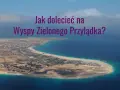 Widok z lotu ptaka na wyspę z zabudowaniami i turkusowym morzem.
