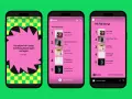 Spotify Wrapped zbiera dane do końca października. Na ekranach telefonów widać podsumowania ulubionych utworów.