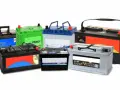 A variety of car battery types are displayed, including sealed maintenance-free and silver calcium models, ready to power your vehicle.
