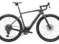 A sleek, dark grey gravel bike, showcasing one of the versatile types of bikes built for adventure.