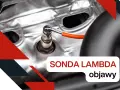 Sonda lambda zamontowana w silniku samochodowym, kluczowy element do kontroli spalin.