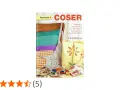 Libro "Aprender a coser" con guía para principiantes, técnicas paso a paso y 14 proyectos fáciles. Incluye telas, hilos y bolsos.