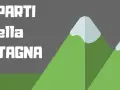 Le parti della montagna: un sole splende su cime innevate e verdi pendii, come un piede di montagna pronto per l'avventura.