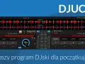 DJUCED - najlepszy program DJ dla początkujących. Interfejs z falami dźwięku, mikserem i kontrolkami do miksowania muzyki.