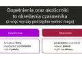 Dopełnienia i okoliczniki to określenia czasownika. Okolicznik pytania "kiedy?" to np. "po południu wyjeżdżać".