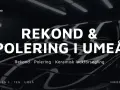 Glansig svart bil med texten "Rekond & Polering i Umeå". NWRECOND erbjuder bilvård, som om din bil vore ny med Turtle Wax.