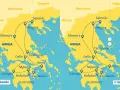 Trasa wycieczki po Grecji, obejmująca Saloniki, Meteory, Delfy, Termopile, Ateny, Mykeny, Epidauros, Nafplion, Olimpię i półwysep Peloponez.