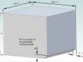 Diagram showing 3D printer sizes with dimensions X=245, Y=245, Z=200, and overhang W.