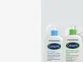 Dwa produkty Cetaphil: emulsja micelarna i balsam do twarzy i ciała, rekomendowane przez dermatologów.