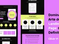 Infografía sobre cómo crear una landing page efectiva, con secciones de propuesta de valor, puntos de apoyo, pain points, solución, prueba social y FAQ.