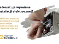 Ręce majsterkowicza pracują przy instalacji elektrycznej. Dowiedz się, ile kosztuje wymiana instalacji elektrycznej w mieszkaniu.