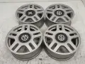 Cztery aluminiowe felgi do VW Golfa IV. Rozstaw śrub 5x100.