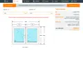 Schemat dwuskrzydłowego okna PCV z wymiarami 1500x1000 mm i ceną 644,03 zł.
