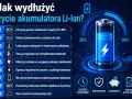 Wskazówki dotyczące ładowania akumulatora Li-Ion: utrzymuj poziom 20-80%, unikaj rozładowania do zera, używaj oryginalnych ładowarek.