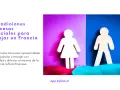 Figuras humanas blancas sobre fondos de colores vibrantes, representando 10 tradiciones francesas para integrarse.