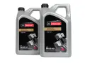 Dwa litrowe kanistry oleju silnikowego Motorcraft 5W-30 A5. 5W-30 co oznacza? To lepkość oleju, kluczowa dla ochrony silnika.