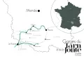 Carte des Gorges du Tarn et de la Jonte, montrant les villages, points d'intérêt et la région Lozère.