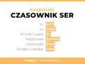 Hiszpański czasownik "ser" w odmianie: yo soy, tú eres, él/ella/usted es, nosotros/as somos, vosotros/as sois, ellos/as/ustedes son.