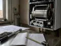 Caldaia 35 kw quanti mq riscalda? Progetto e strumenti sul tavolo per l'installazione.
