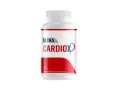 Biała butelka suplementu diety CardiOx z czerwono-niebieskim logo i napisem "ULTRA CARDIOX".