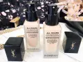 Dwie buteleczki YSL All Hours Foundation. Jak dobrać odcień? Idealny makijaż na 24h.