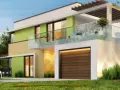Casa moderna con garage e balcone. Per una casa di 150 mq, quanti kw servono per un impianto efficiente?